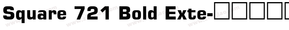 Square 721 Bold Exte字体转换